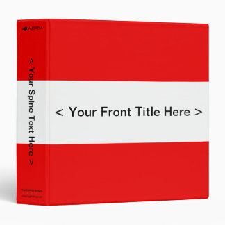Austria Flag Binder