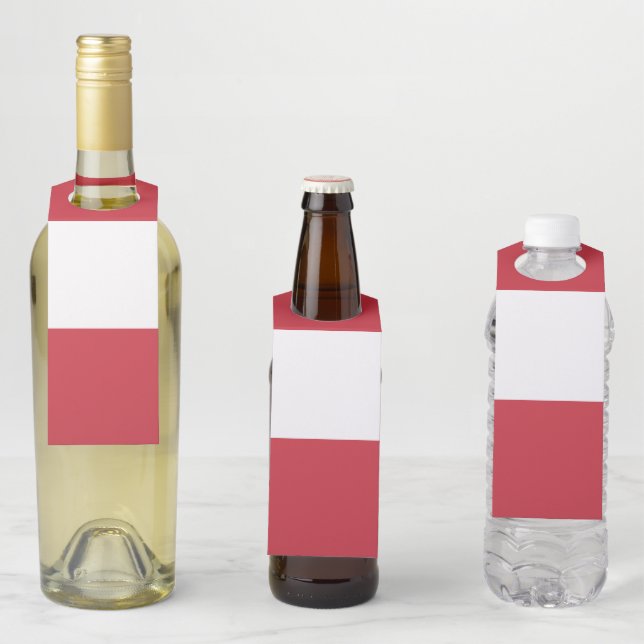 Austria flag bottle tag (In Situ)