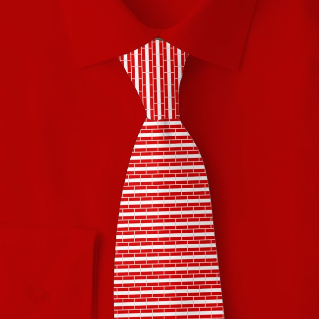 Austria Flag Brick Pattern Tie (Creator Uploaded)
