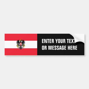 Austria Flag Bumper Sticker
