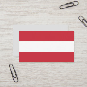 Austria flag business card