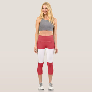 Austria flag capri leggings