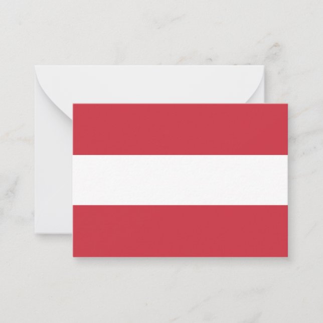 Austria flag card (Front)