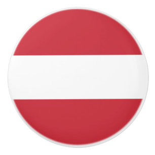 Austria flag ceramic knob