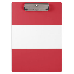 Austria flag clipboard