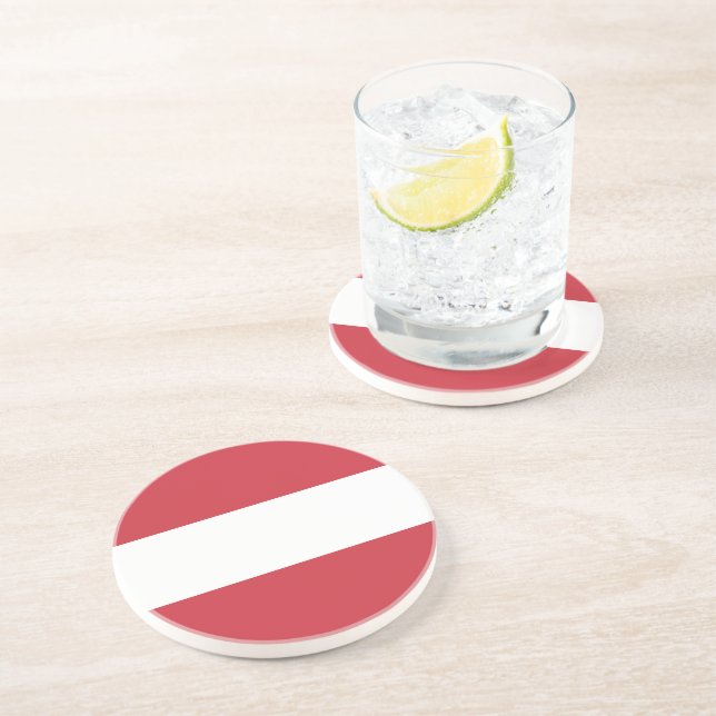 Austria flag coaster (Side)
