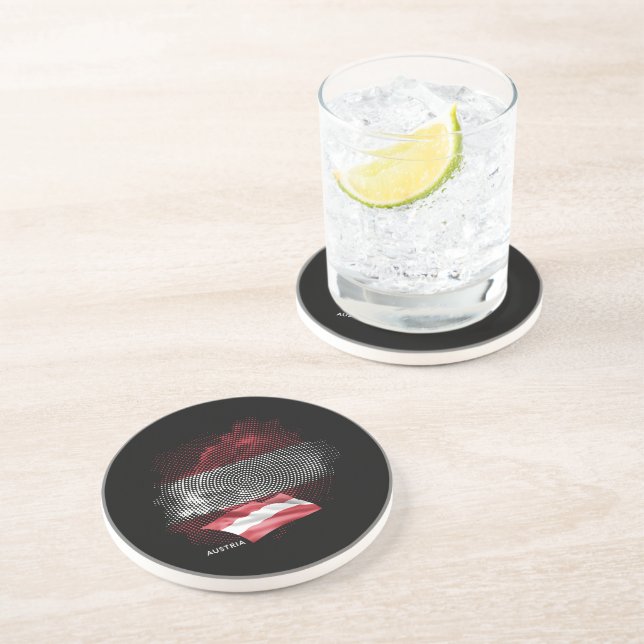 Austria flag coaster (Side)