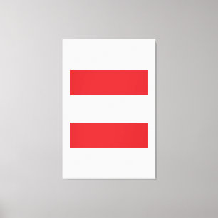 Austria Flag Emblem Canvas Print