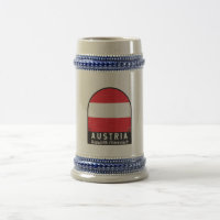 Austria Flag Emblem Distressed Vintage