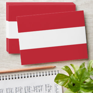 Austria flag envelope