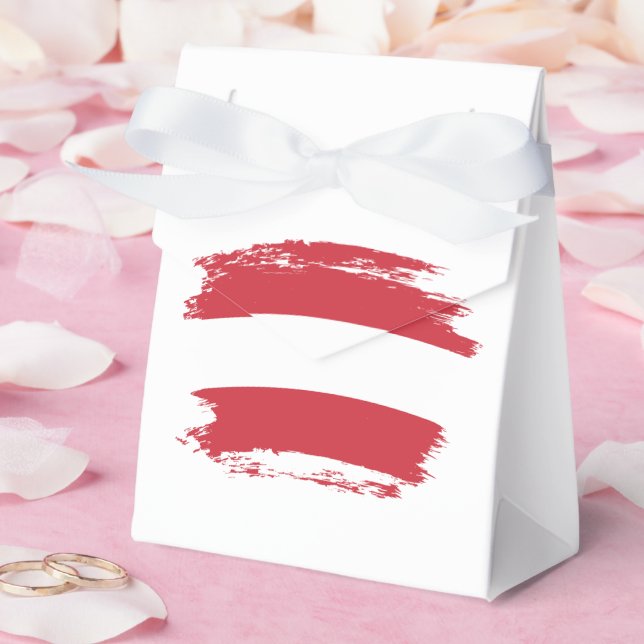 Austria flag favor box (Wedding)