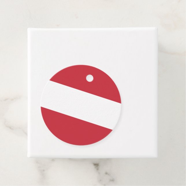 Austria flag favour tags (In Situ)