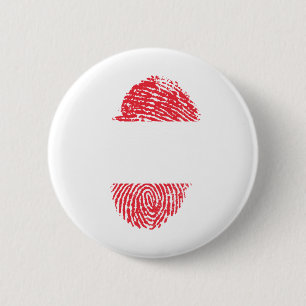Austria Flag Fingerprint Country Pride Identity 2 Inch Round Button