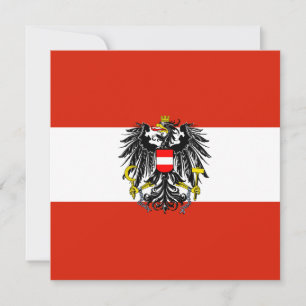 Austria Flag Invitation