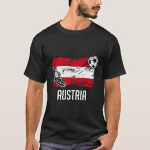 Austria Flag Jersey Austrian Soccer Team Austrian T-Shirt