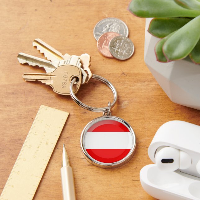 Austria flag keychain (Desk)