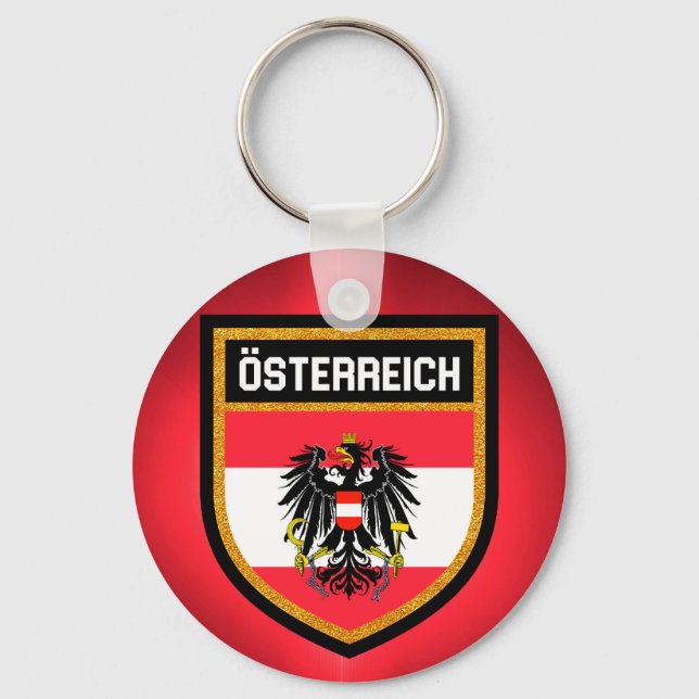 Austria Flag Keychain (Front)
