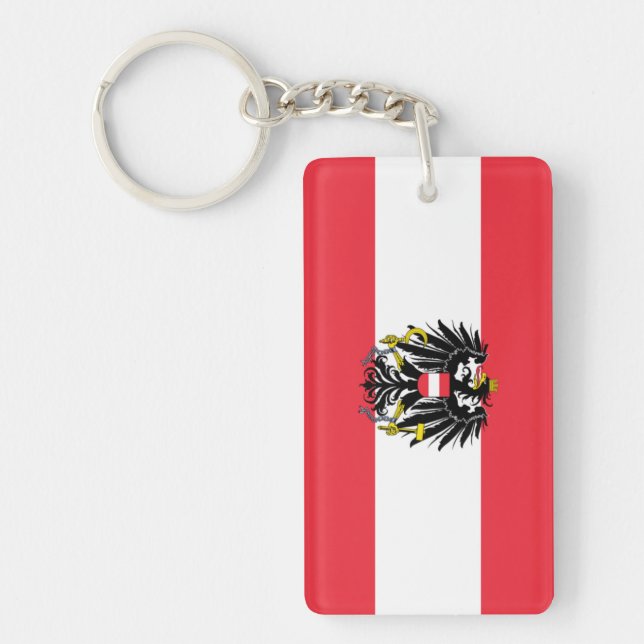 Austria Flag Keychain (Front)