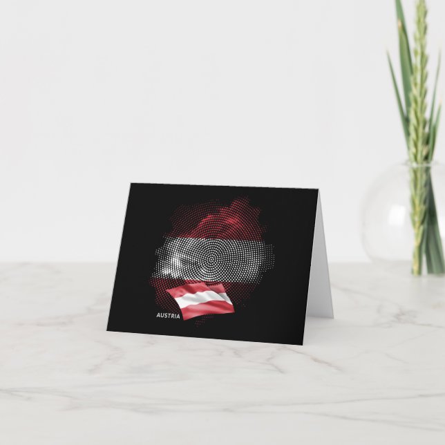 Austria flag note card (Front)