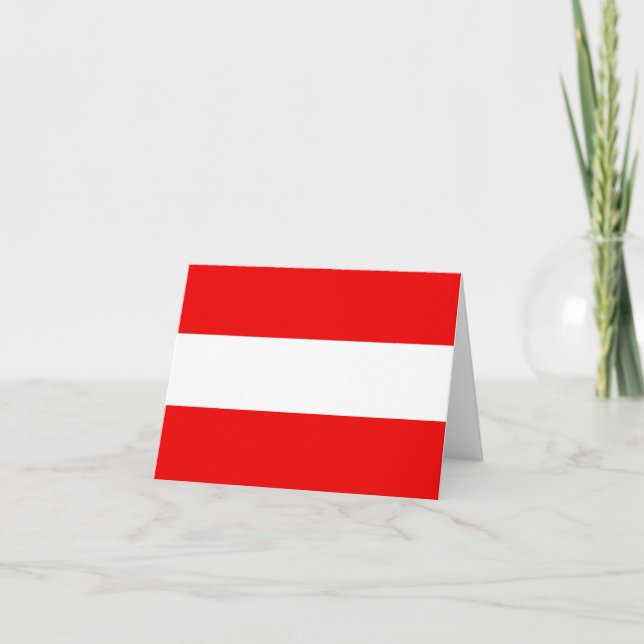 Austria Flag Notecard (Front)