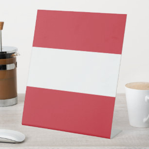Austria flag pedestal sign