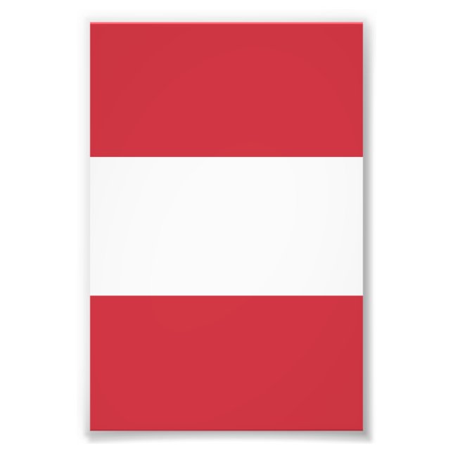 Austria flag photo print (Front)