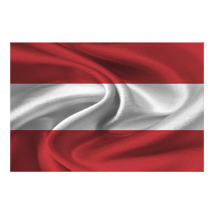 Austria Flag Photo Print