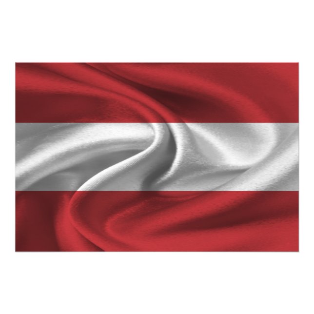 Austria Flag Photo Print (Front)
