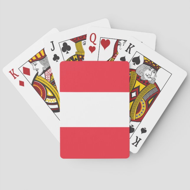 Austria Flag Playing Cards (Back)