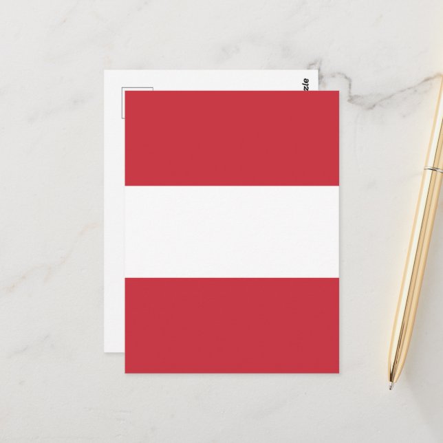 Austria flag postcard (Front/Back In Situ)