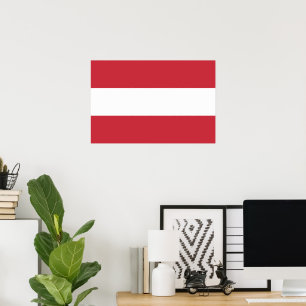 Austria flag poster