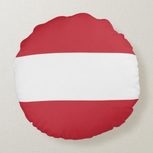 Austria flag round pillow