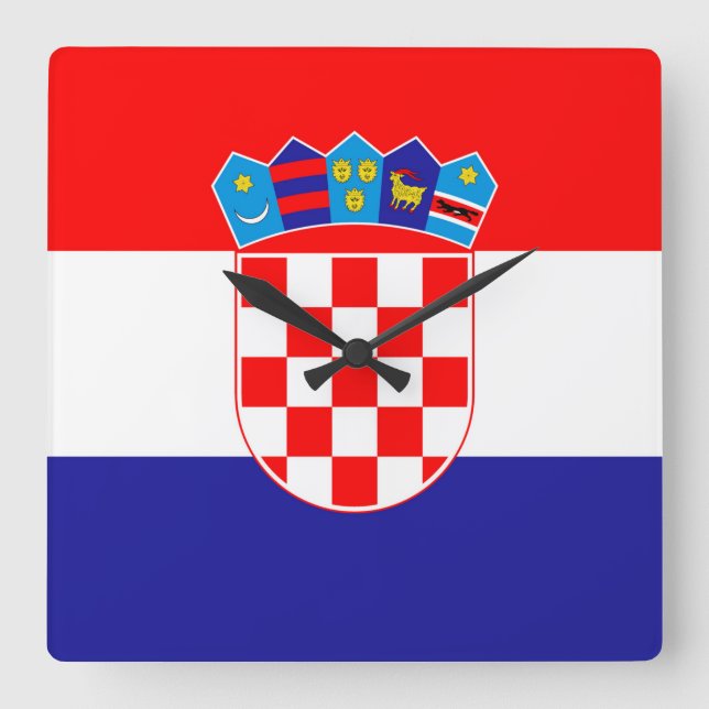 Austria Flag Square Wall Clock (Front)