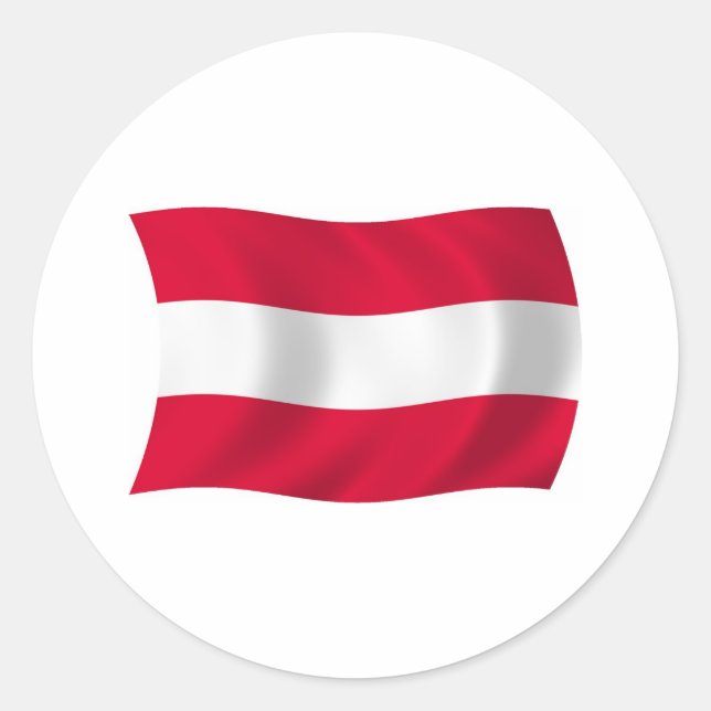 Austria Flag Sticker (Front)
