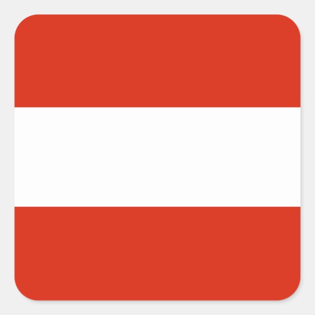 Austria Flag Sticker (Front)