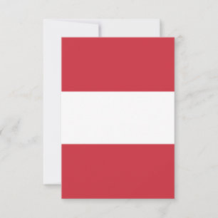 Austria flag thank you card