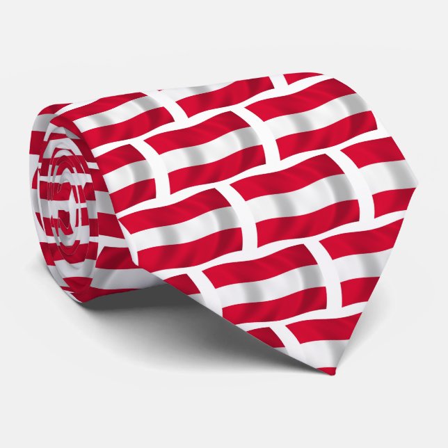 Austria Flag Tie (Rolled)