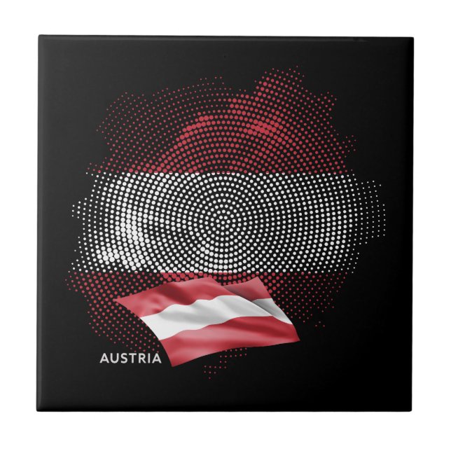 Austria flag tile (Front)