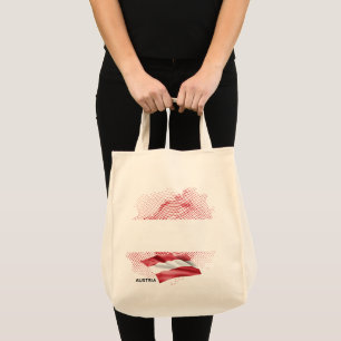Austria flag tote bag