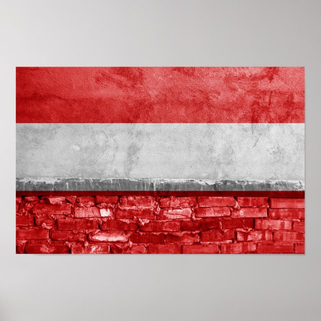 Austria flag wall poster (Front)