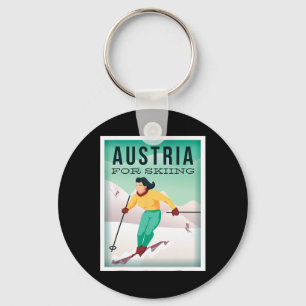 Austria For Skiing Pistensau And Skihaserl Get On Keychain