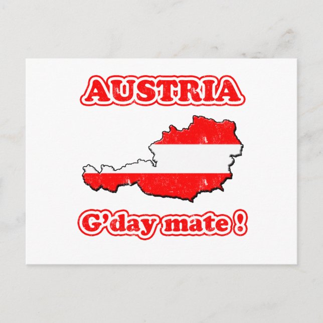 Austria - G'day mate ! Postcard (Front)