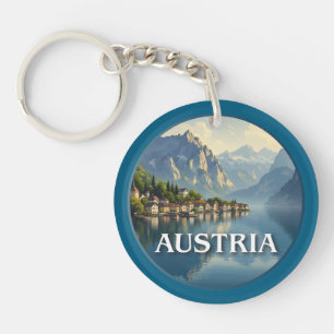 Austria Hallstatt European Union Keychain