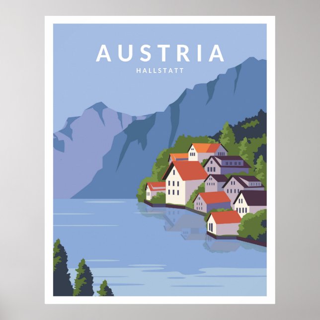 Austria Hallstatt  Poster (Front)