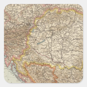 Austria Hungary 2 Square Sticker