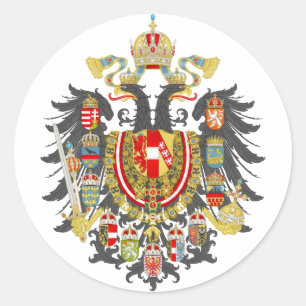 Austria Hungary Empire Classic Round Sticker