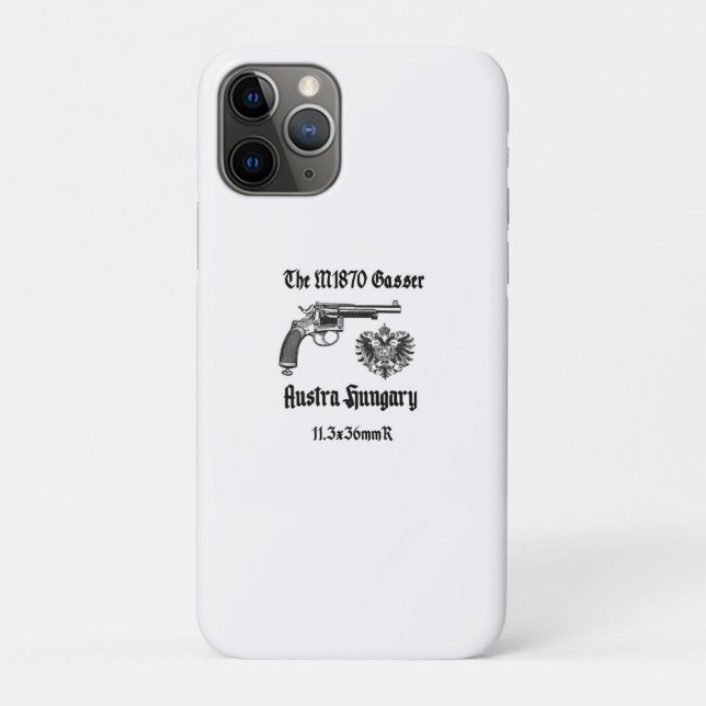 Austria-Hungary Gasser revolver WWI Case-Mate iPhone Case (Back)