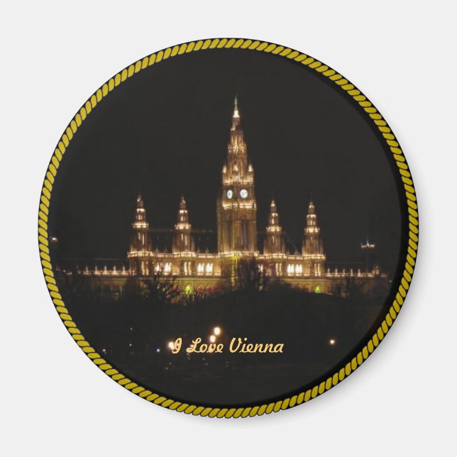 Austria: I Love Vienna Magnet (Front)