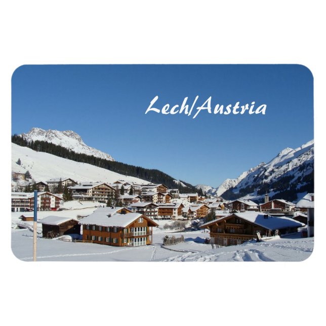 Austria, Lech am Arlberg Souvenir Magnet (Horizontal)