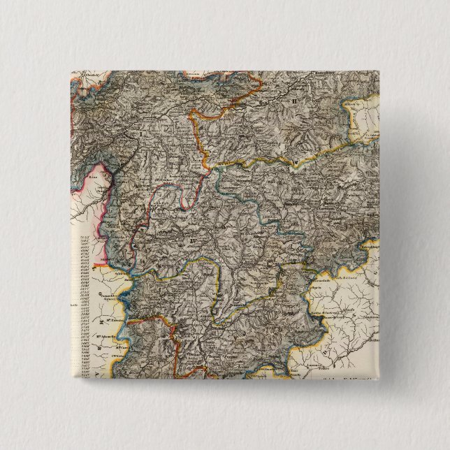 Austria, Liechtenstein 2 Inch Square Button (Front)